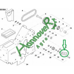 Пластина АС819296, AC819296, Kvernelan