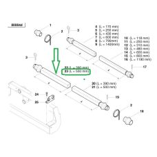 Вал АС821069, AC821069, Kverneland Вал АС821069, AC821069, Kverneland