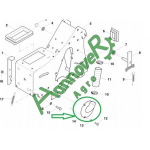 Труба гнута зварна АС829153, AC829153, Kverneland