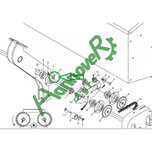 Болт M 8X1,25X16 Din 933, F01020432, Gaspardo