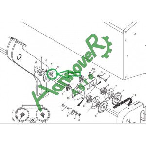 Болт M 8X1,25X16 Din 933, F01020432, Gaspardo
