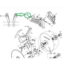 Болт М16х2х45 Din933 8.8 ZN, F01020568, Gaspardo