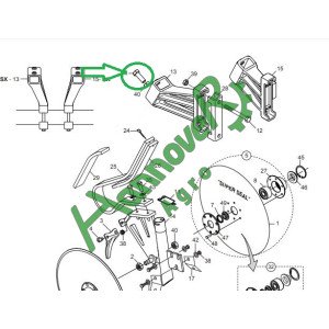 Болт М16х2х45 Din933 8.8 ZN, F01020568, Gaspardo