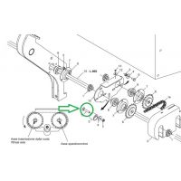 Болт під квадрат для зірочки, F01060047, Gaspardo