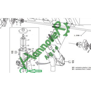 Болт М4,2х38 мм DIN 7981, F01070075, Gaspardo