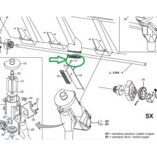 Болт M4X 0,7X10 din 965, F01080032, Gaspardo