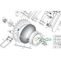 Гайка M*12 мілка різьба 1,5  F01250040, Gaspardo