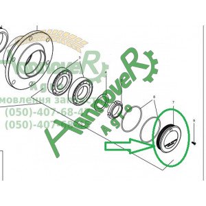 Кришка ступиці пластмасова R18124241 Gaspardo