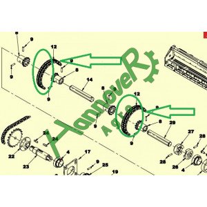 Ланцюг двохрядний DR6240, Olimac Drago